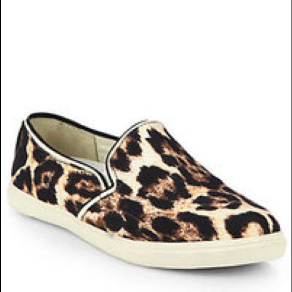 ALICE & OLIVIA “Pamela” leopard slip on sneaker Size 7.5